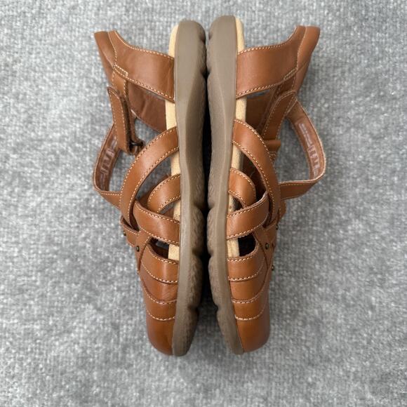 Clarks Collection Sandals Womens Size 6.5 Brown Fisherman Comfort Strappy Shoes - Picture 11 of 14